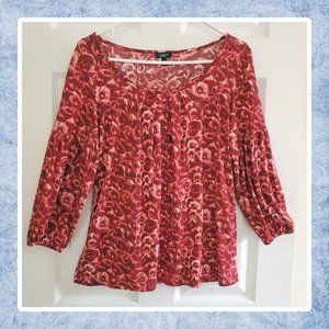 LIKE New Talbots Print Tee